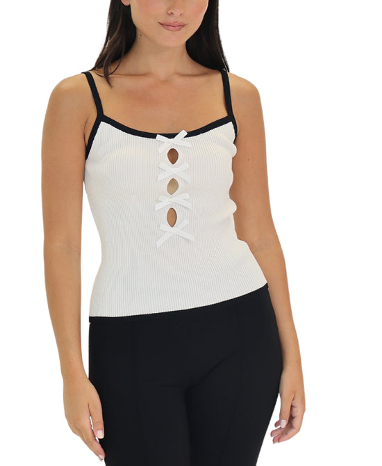 Ribbed Bow Top view 