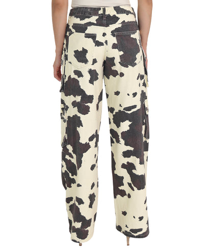 Cow Print Cargo Pants image 2