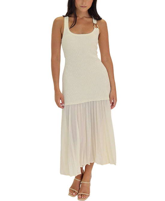 Knit Ribbed Dress w/ Gold Hardware view 