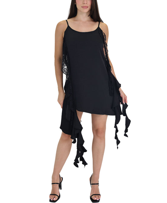 Asymmetrical Dress w/ Lace view 