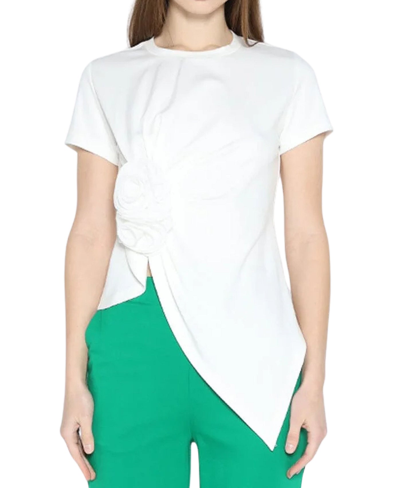 Asymmetrical Top w/ Flower view 1