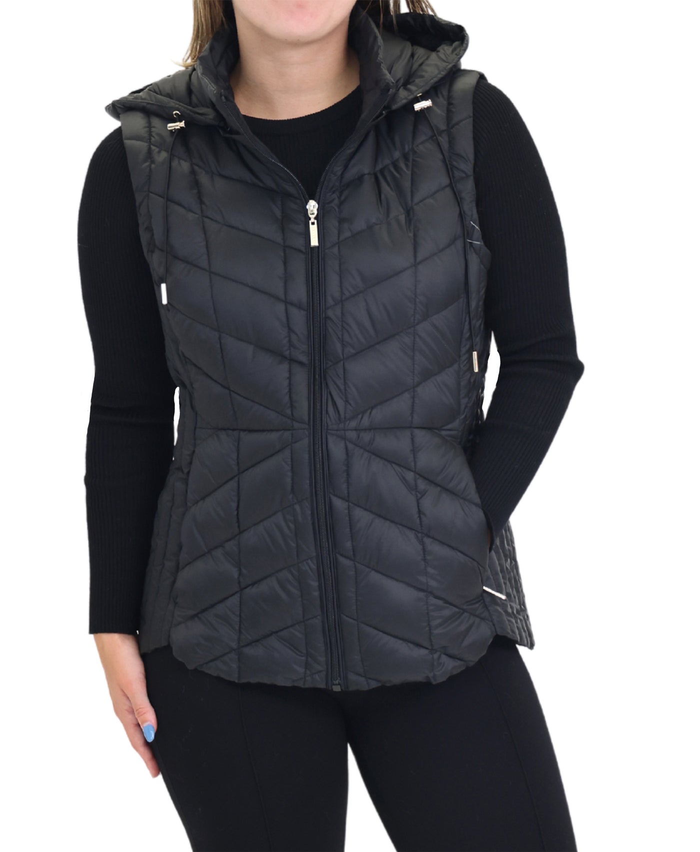Packable Hooded Vest view 1
