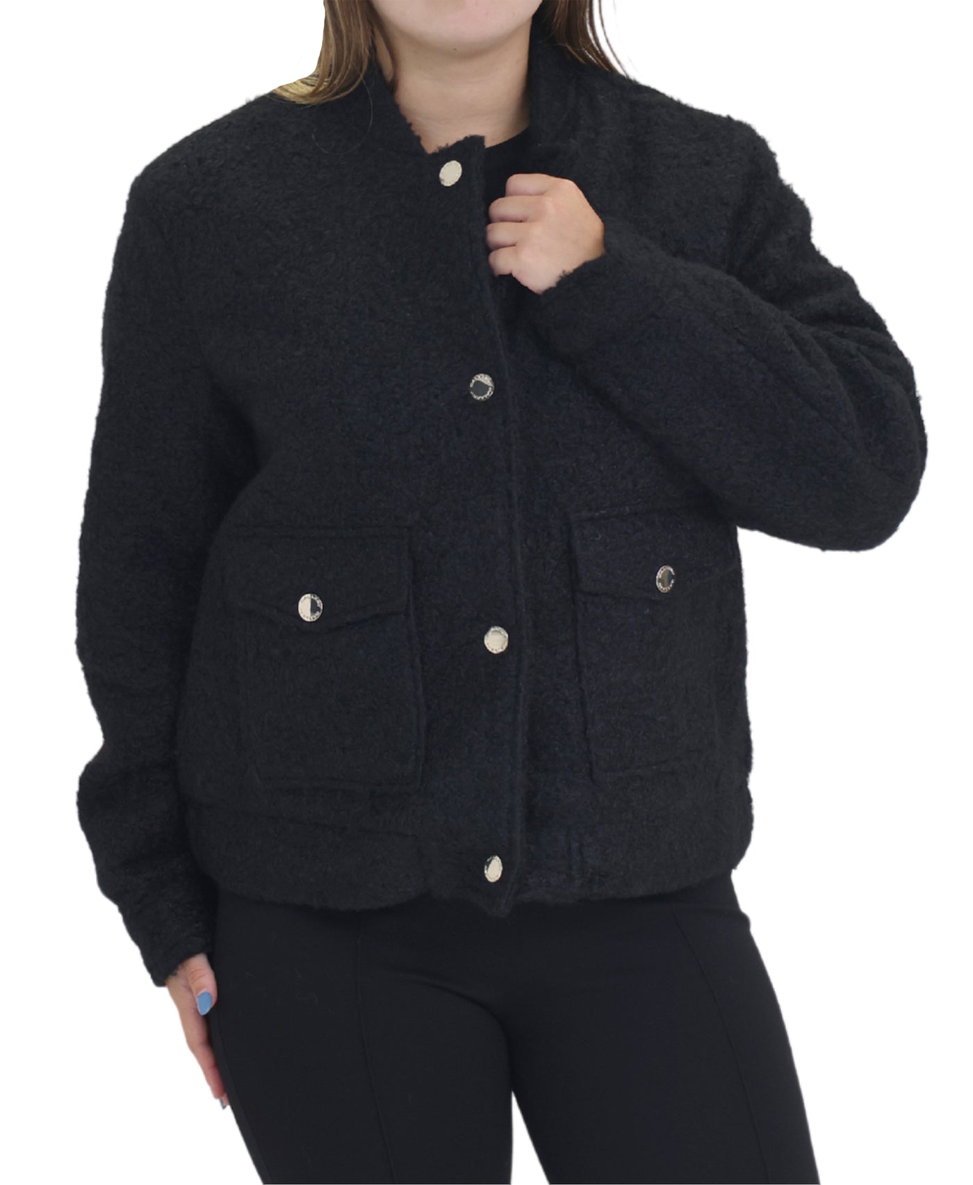 Boucle Bomber Jacket view 1