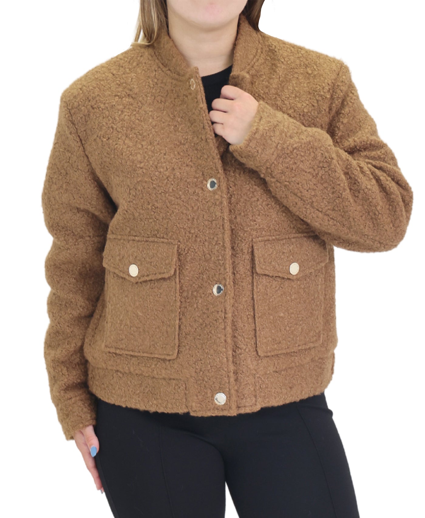 Boucle Bomber Jacket view 1