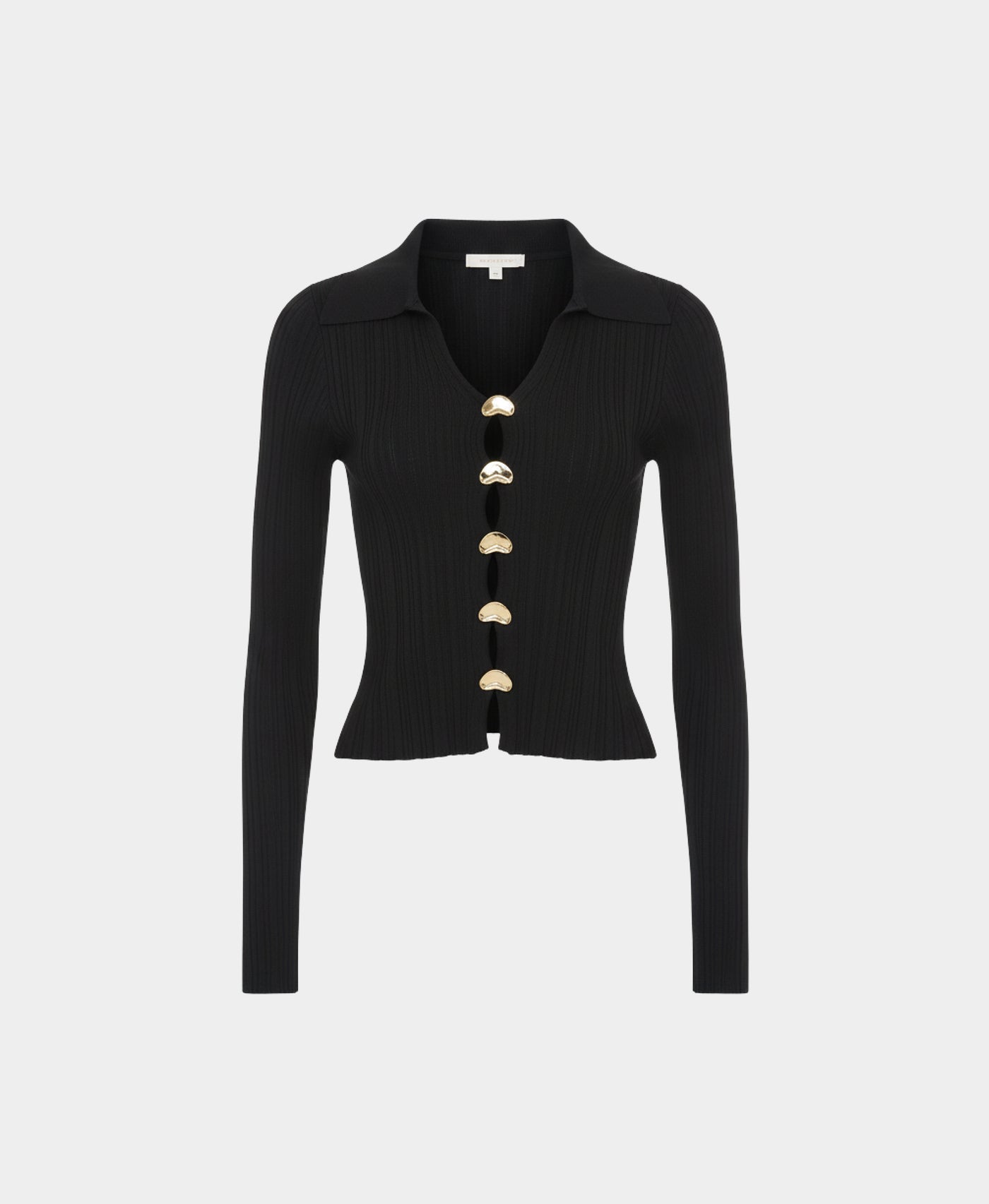 Knit Top w/ Gold Buttons view 3