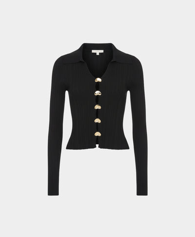 Knit Top w/ Gold Buttons image 3