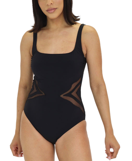 Mesh One-Piece Swimsuit view 