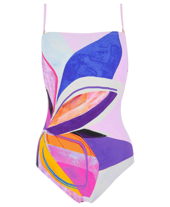 Printed One-Piece Swimsuit view 