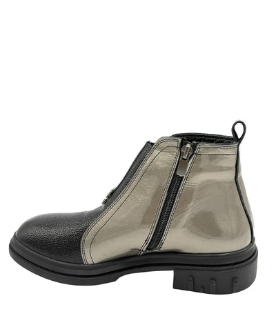 Leather Two Tone Bootie image 2