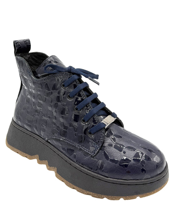 Leather Textured Platform Bootie view 