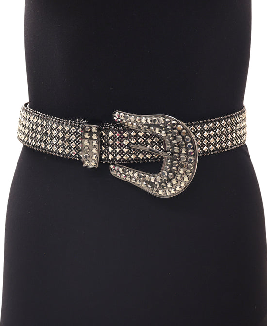Rhinestone Buckle Belt view 