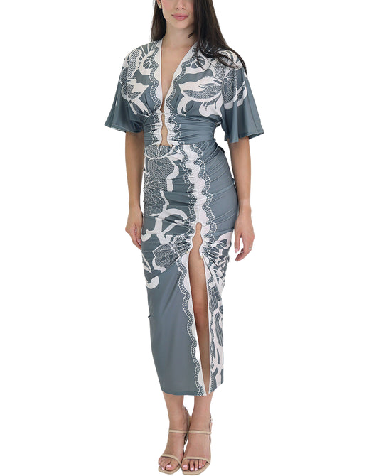 Printed Blouse & Skirt Set - 2 Pc Set view 