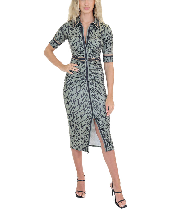 Printed Midi Dress view 