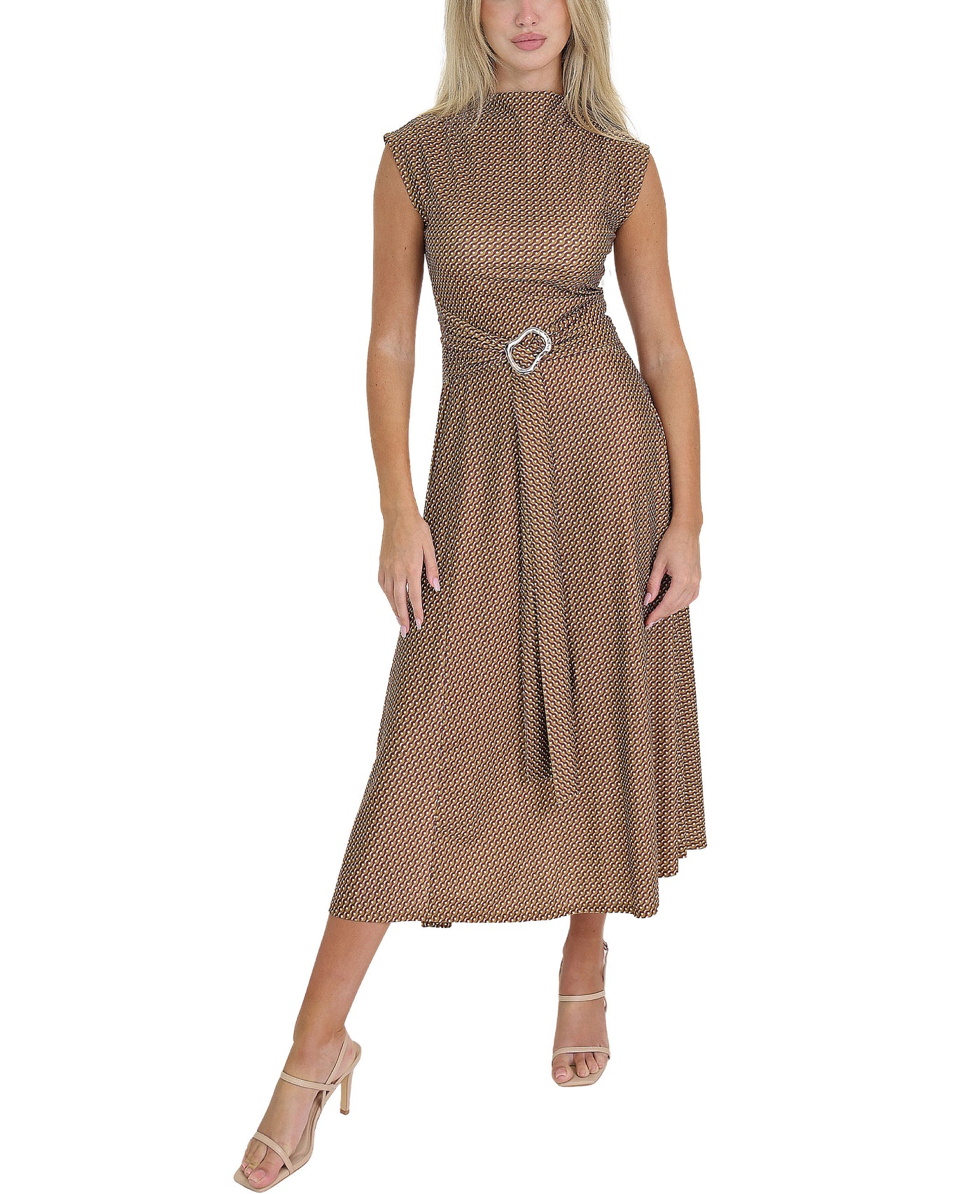 Printed Midi Dress view 1