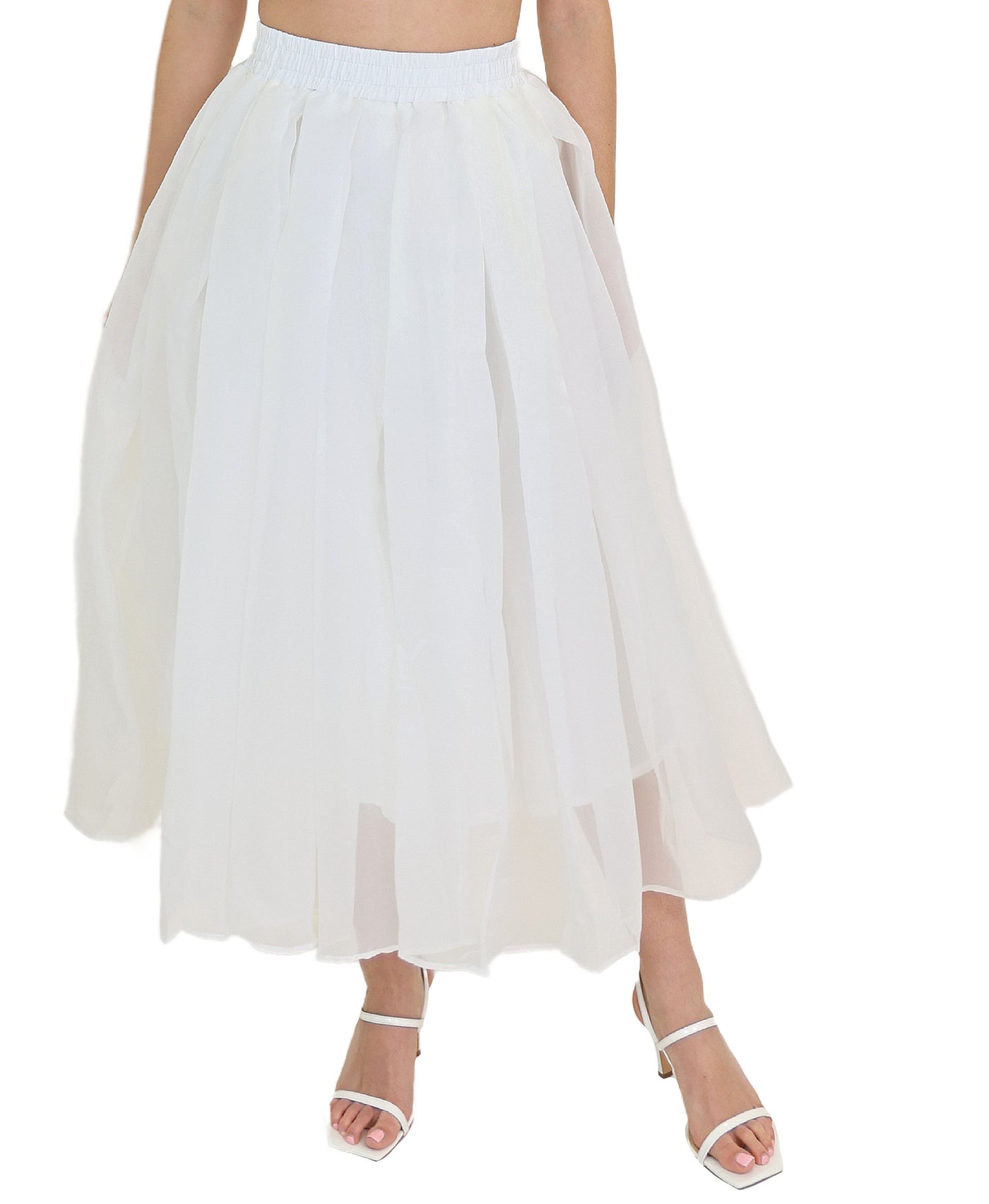 Tulle Midi Skirt view 1