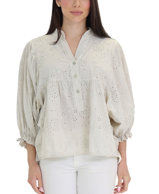 Embroidered Top view 