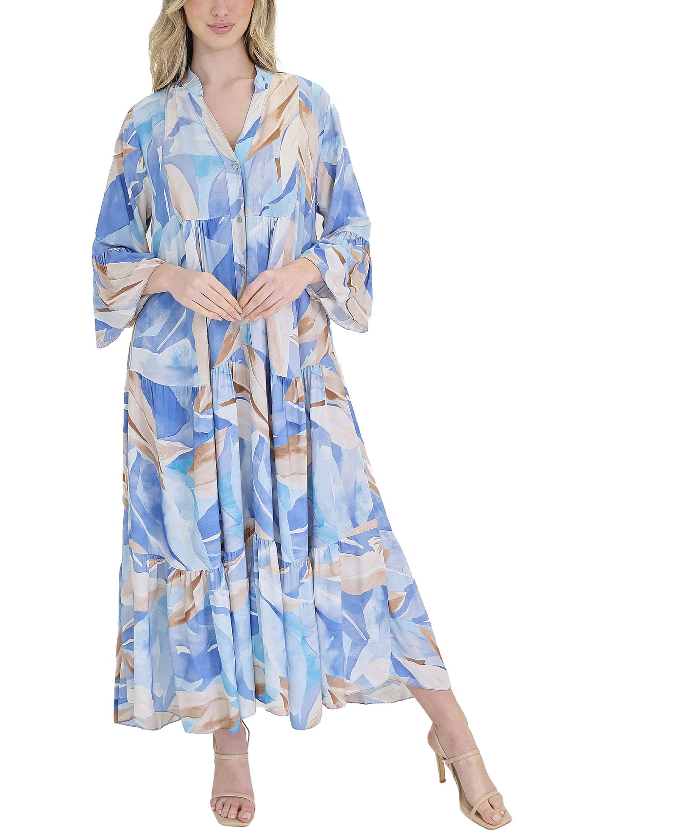Abstract Print Maxi Dress view 1