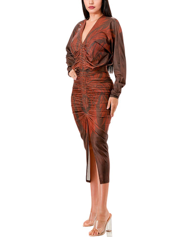 Abstract Print Maxi Dress image 2