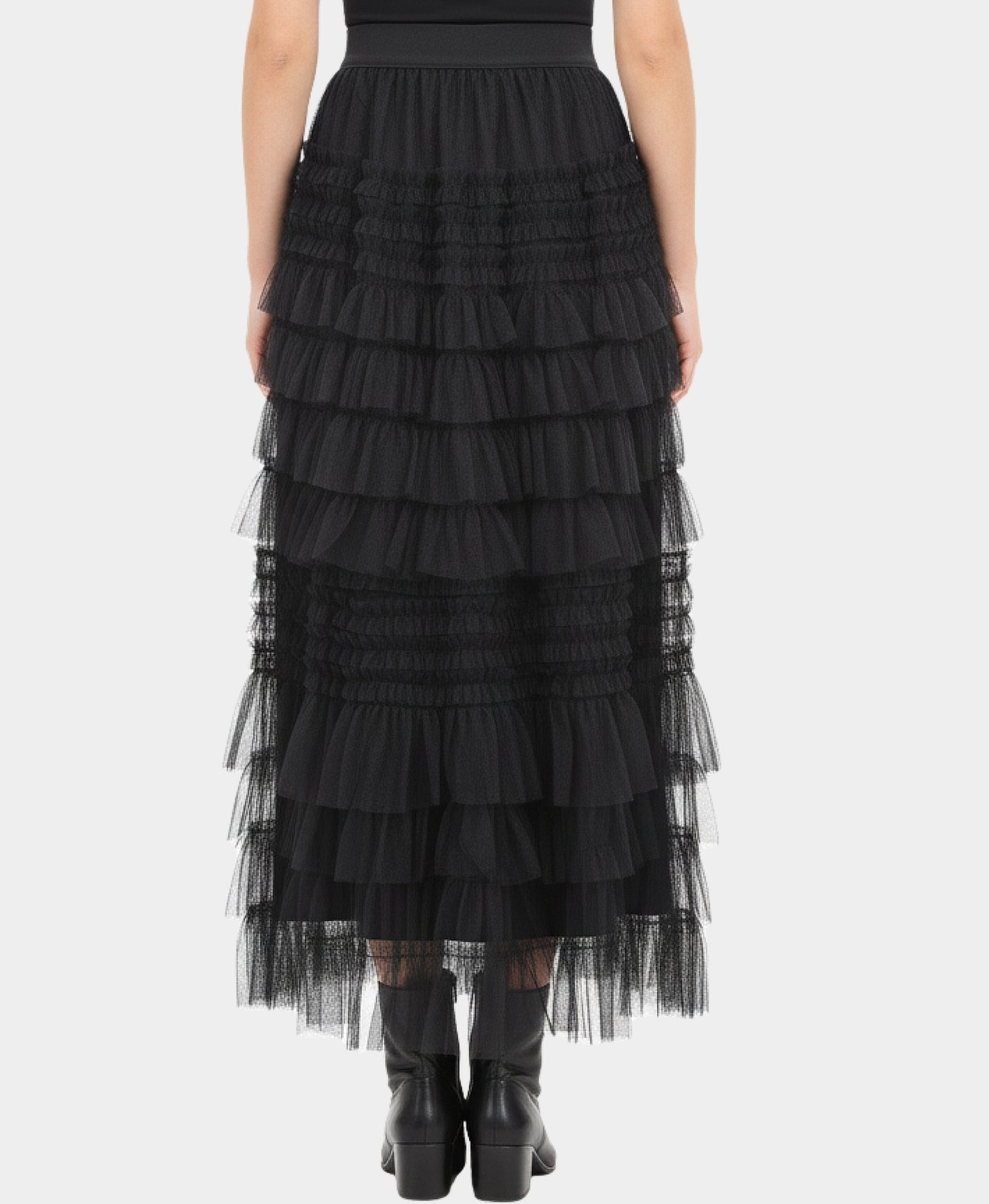 Tiered Tulle Maxi Skirt view 2