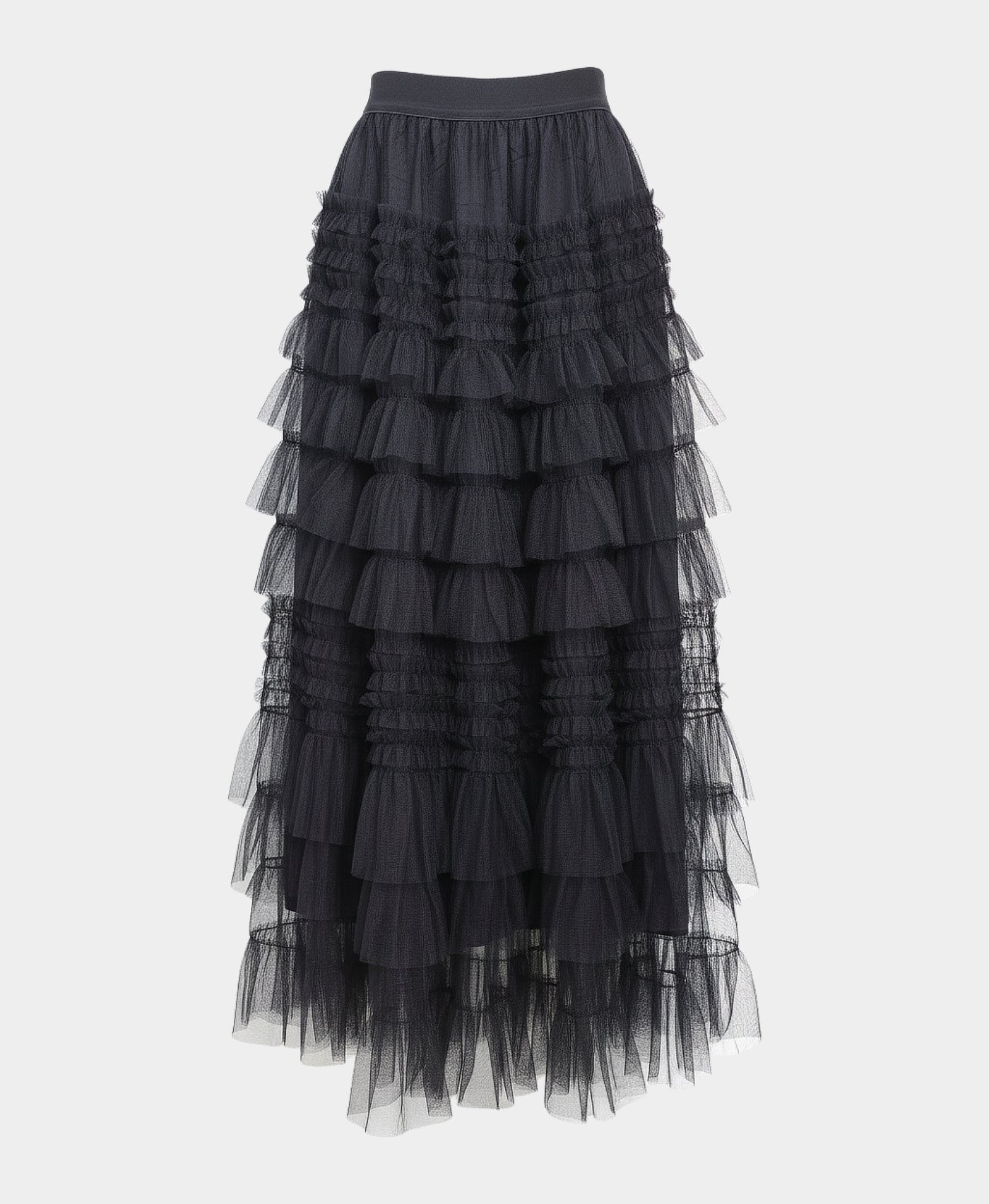 Tiered Tulle Maxi Skirt view 3