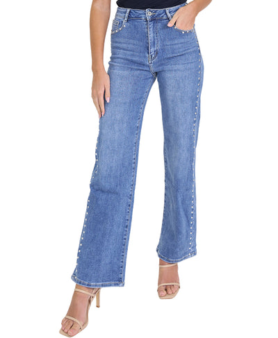 Denim Jeans w/ Studs image 1