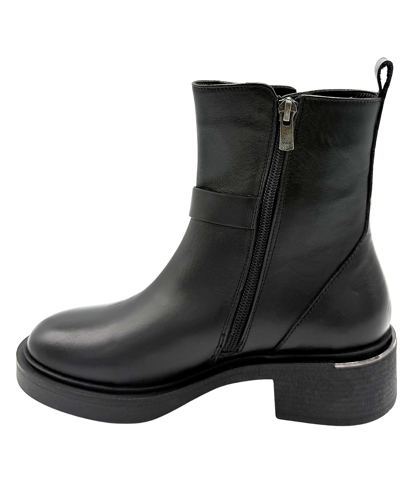 Leather Bootie w/ Buckle Detail view 2