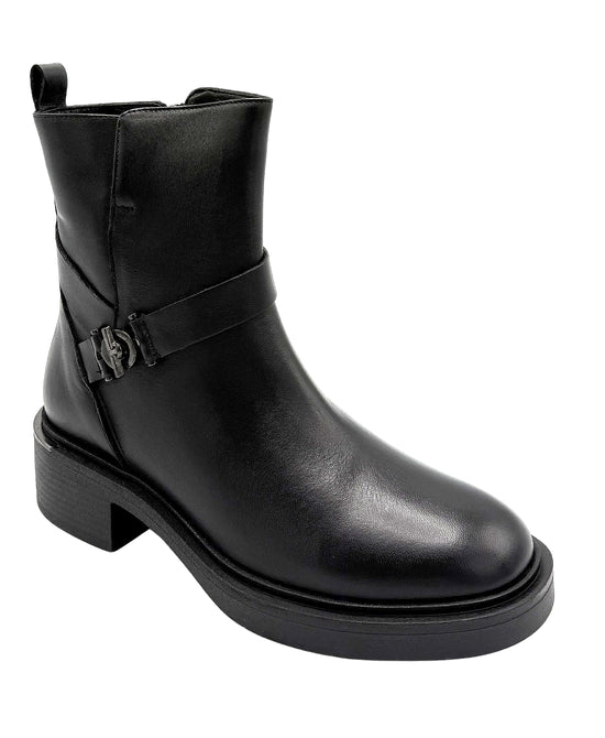 Leather Bootie w/ Buckle Detail view 