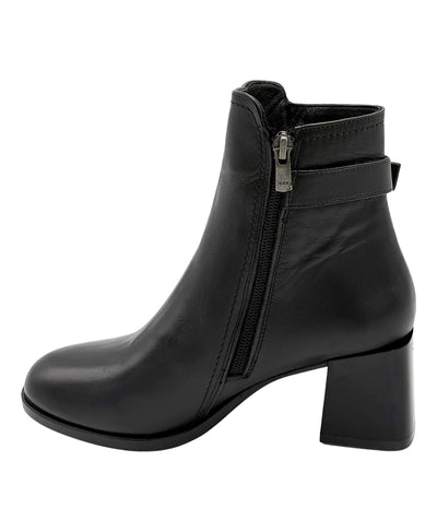 Leather Bootie w/ Buckle Detail image 2
