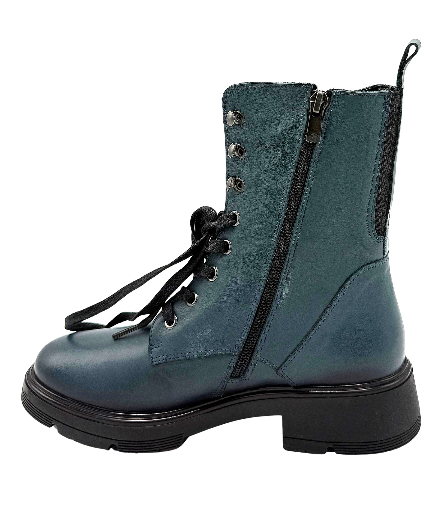 Leather Combat Boots view 2