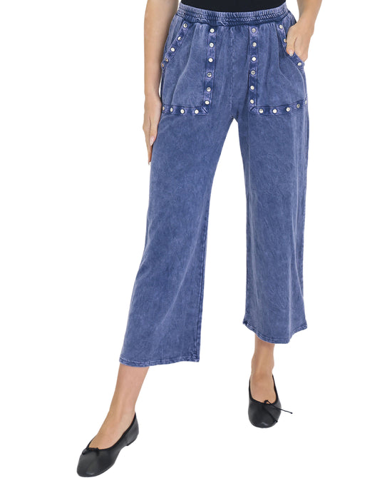Mineral Wash Pants w/ Studs view 