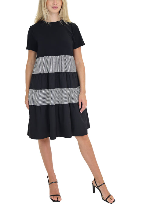 Tiered Striped Dress view 
