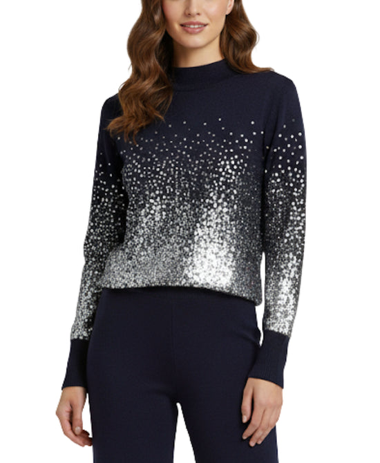 Sweater w/ Silver Sequins view 