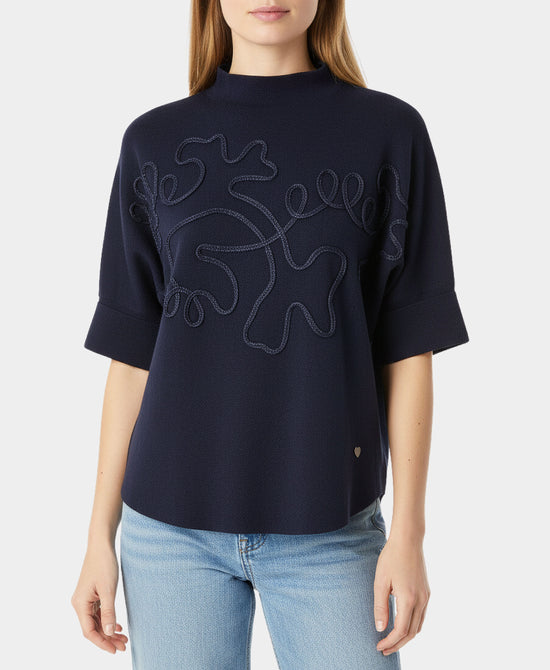 Shimmer Swirl Design Sweater view 