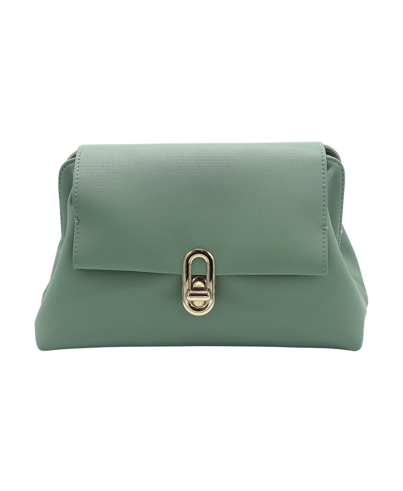 Faux Leather Clutch Bag view 1