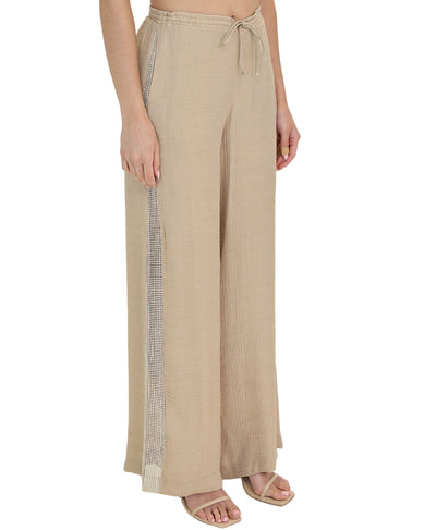 Pants w/ Side Net Detail