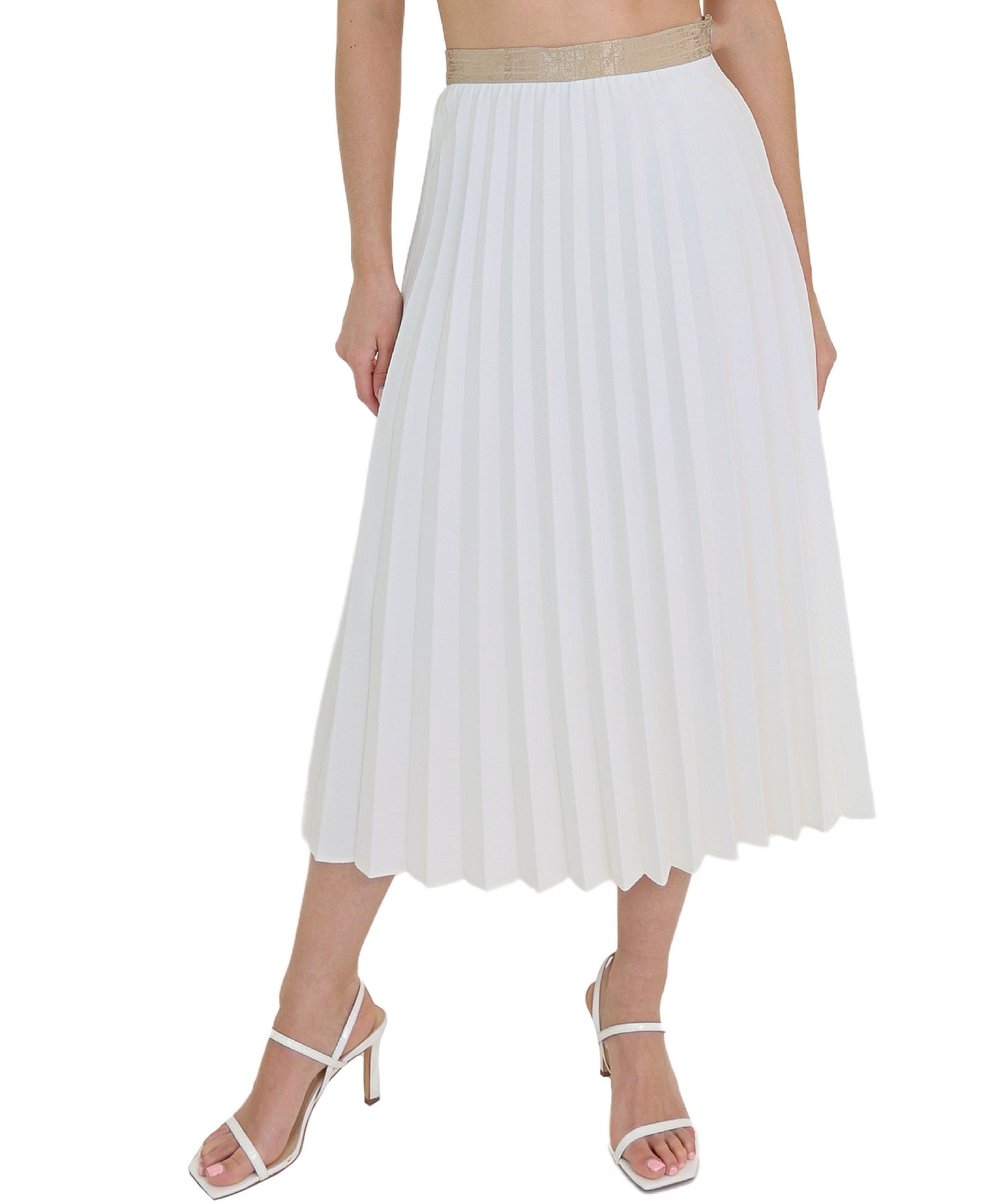 Pleated Midi Skirt view 1