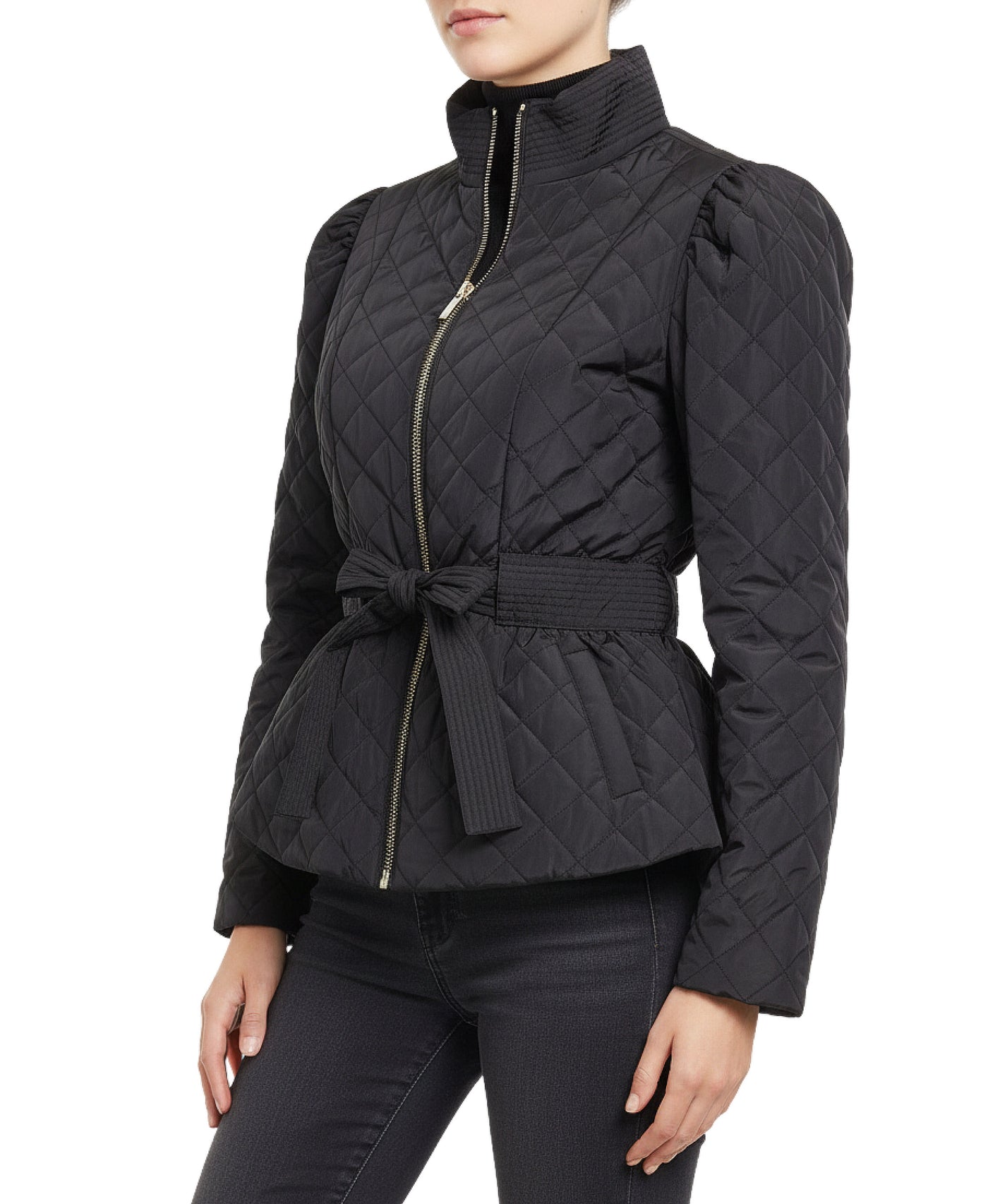 Quilted Peplum Jacket view 1