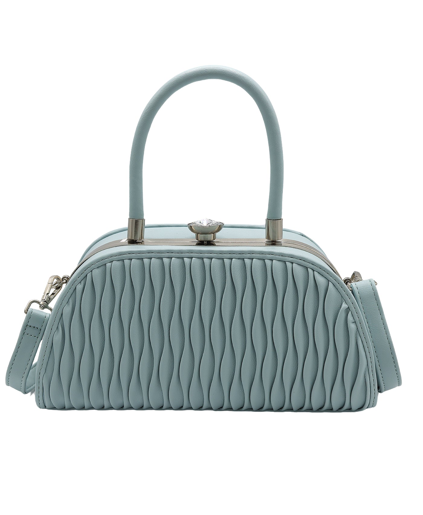 Faux Leather Textured Handbag view 1