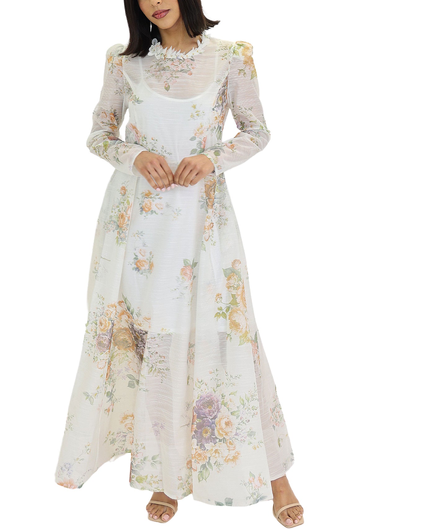 Floral Print Maxi Dress view 1