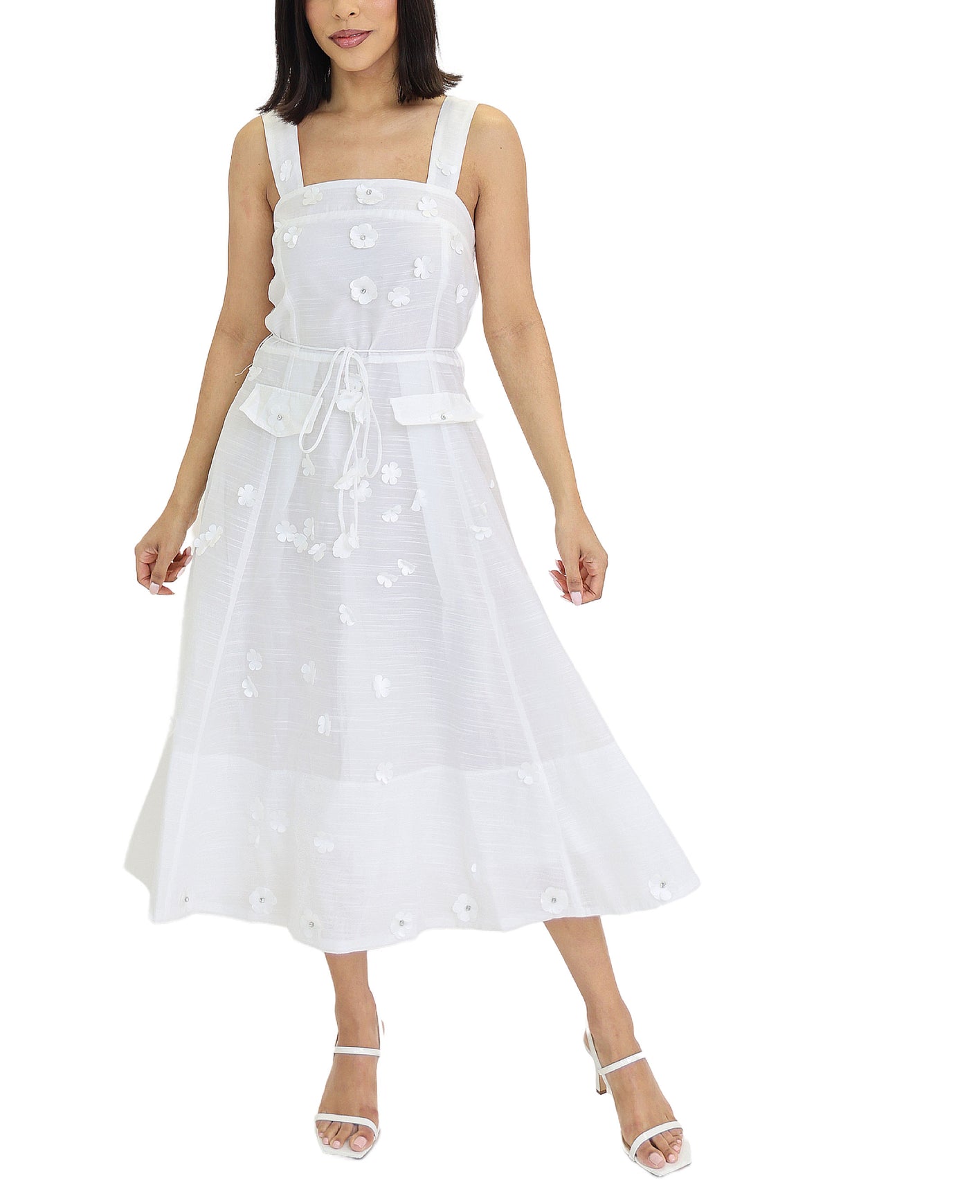 Flower Detail Midi Dress view 1