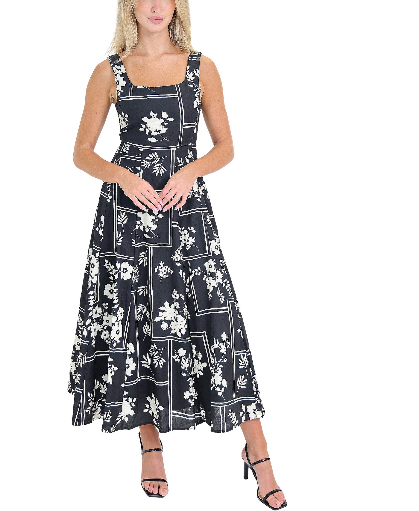 Floral Print Midi Dress view 1