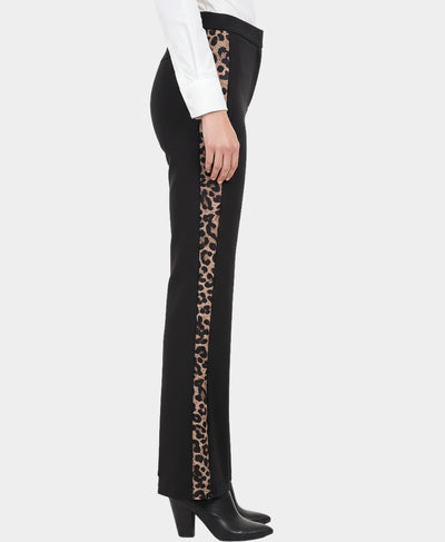 Pants w/ Leopard Print Trim