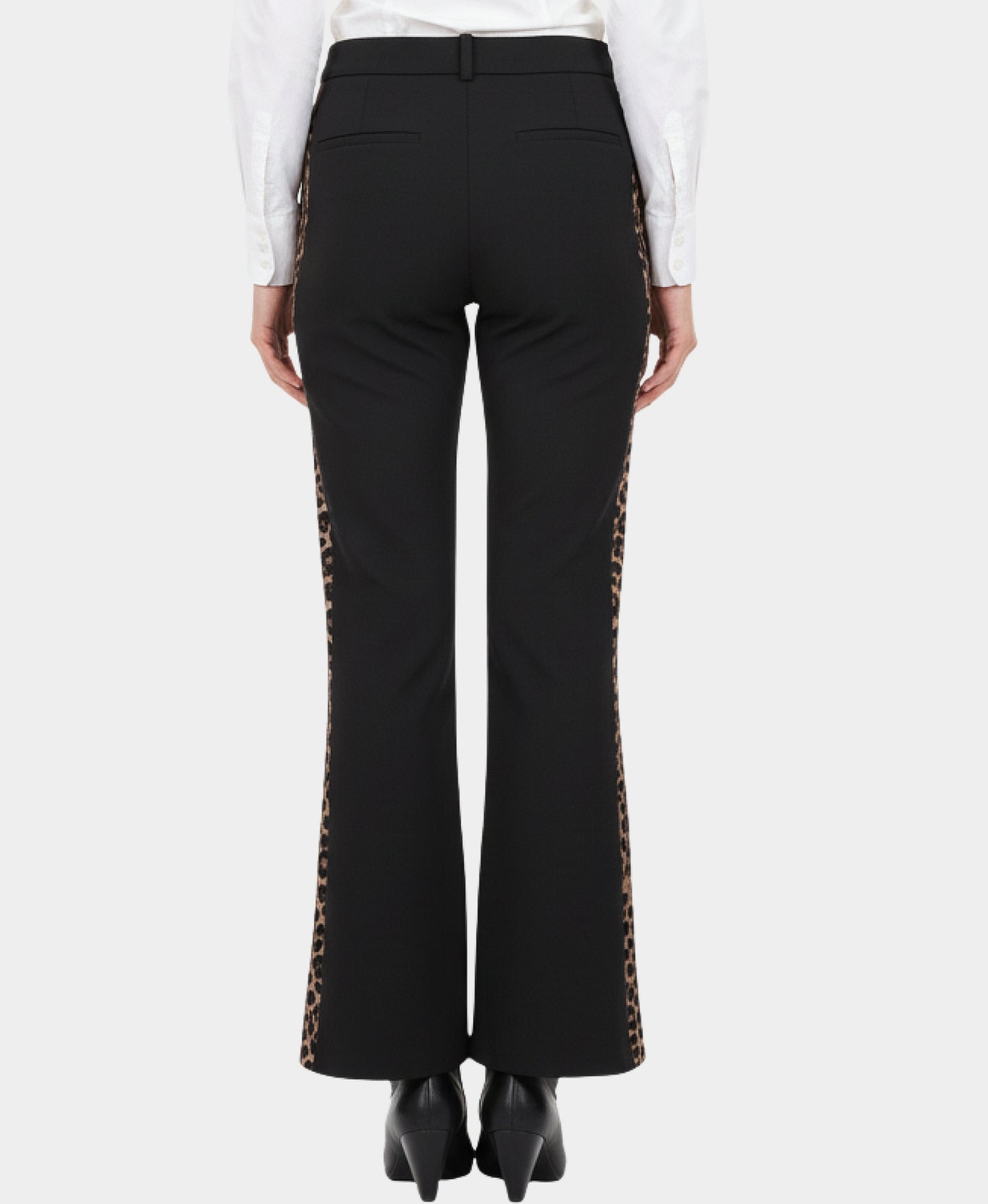 Pants w/ Leopard Print Trim