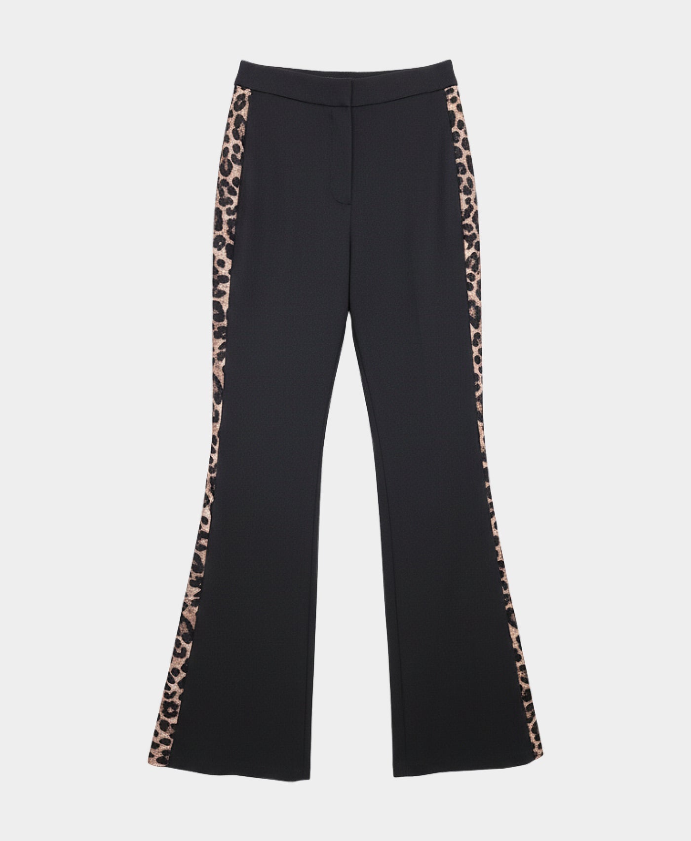 Pants w/ Leopard Print Trim