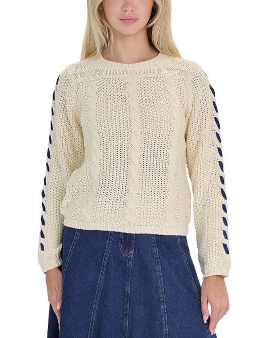 Embroidered Floral Sweater view 