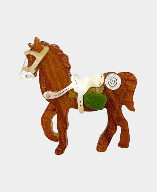 Horse Brooch view 