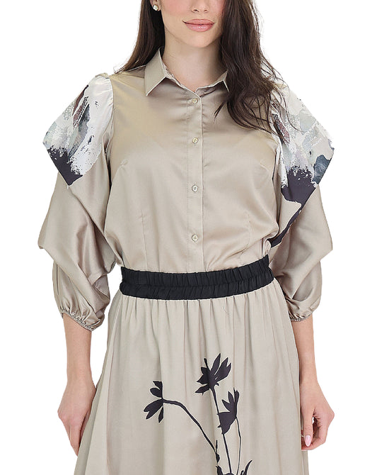 Ruched Sleeve Blouse view 