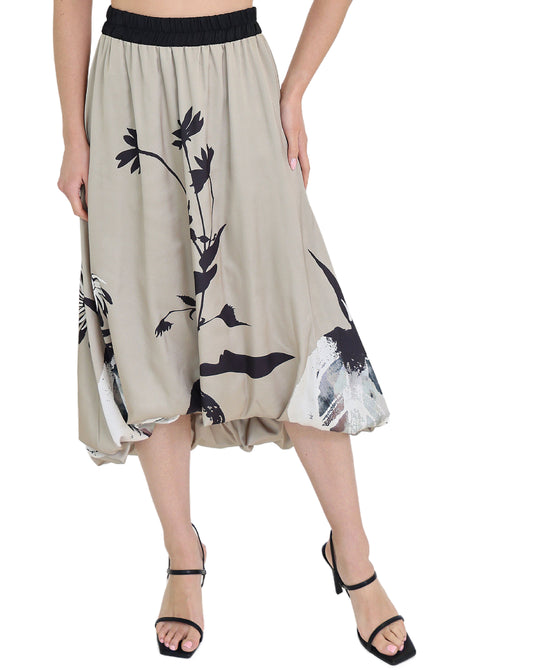 Printed Bubble Skirt view 