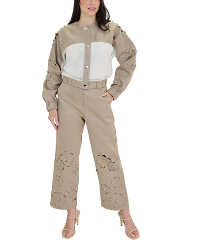 Flower Cut-Out Mesh Jacket image 2