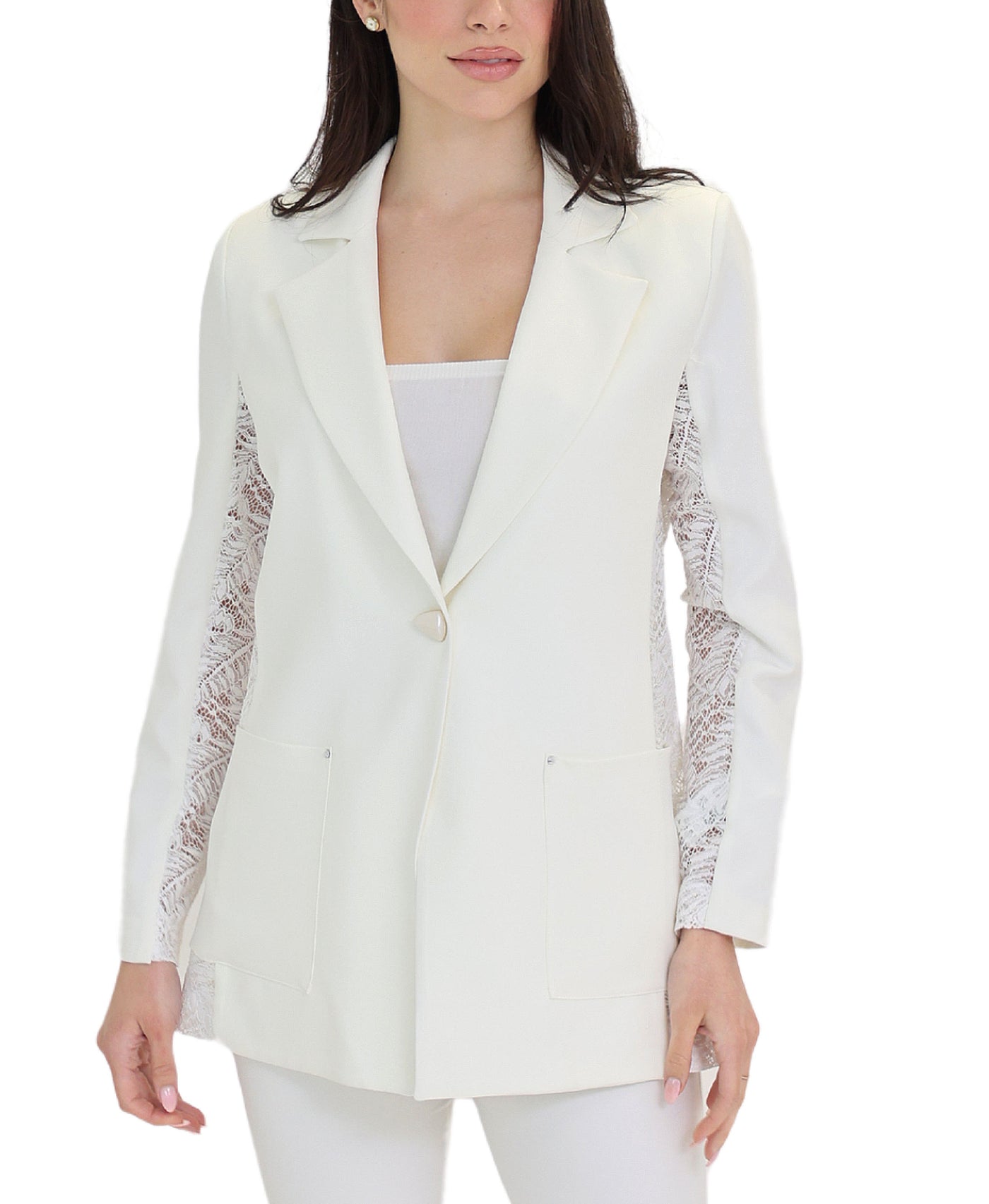 Blazer w/ Lace Trim view 1